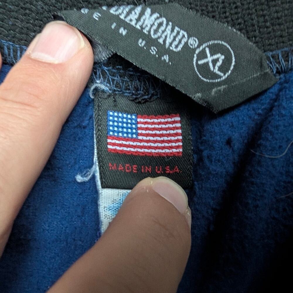 Vintage Black Diamond Fleece Pants Mens XL Blue Base Layer Gorpcore Made USA